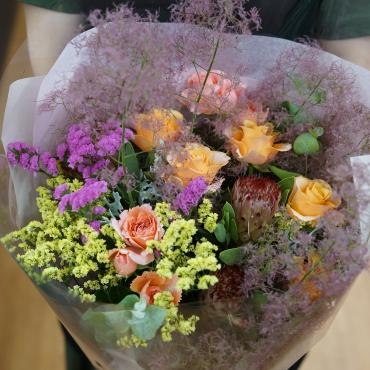 ドライフラワーになるお花を束ねました　フローラント｜「フローラント」　（静岡県三島市の花キューピット加盟店 花屋）のブログ