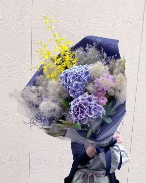 ＜アジサイ・スモークツリー＞素敵な花束　フローラント｜「フローラント」　（静岡県三島市の花キューピット加盟店 花屋）のブログ