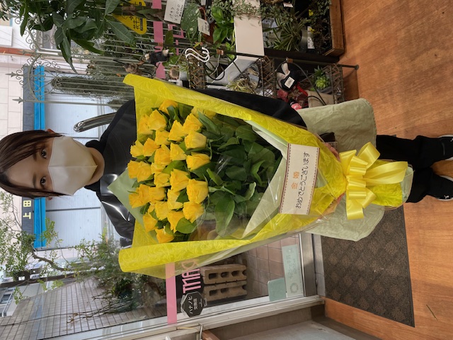 金婚式用の花束をお作りしました！｜「フローラント」　（静岡県三島市の花キューピット加盟店 花屋）のブログ