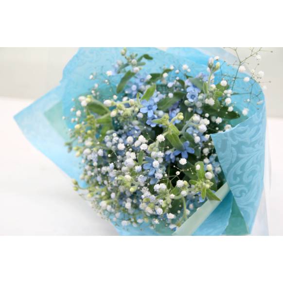 幸せの青い花束
