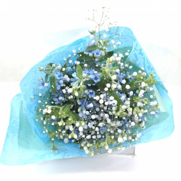 幸せの青い花束
